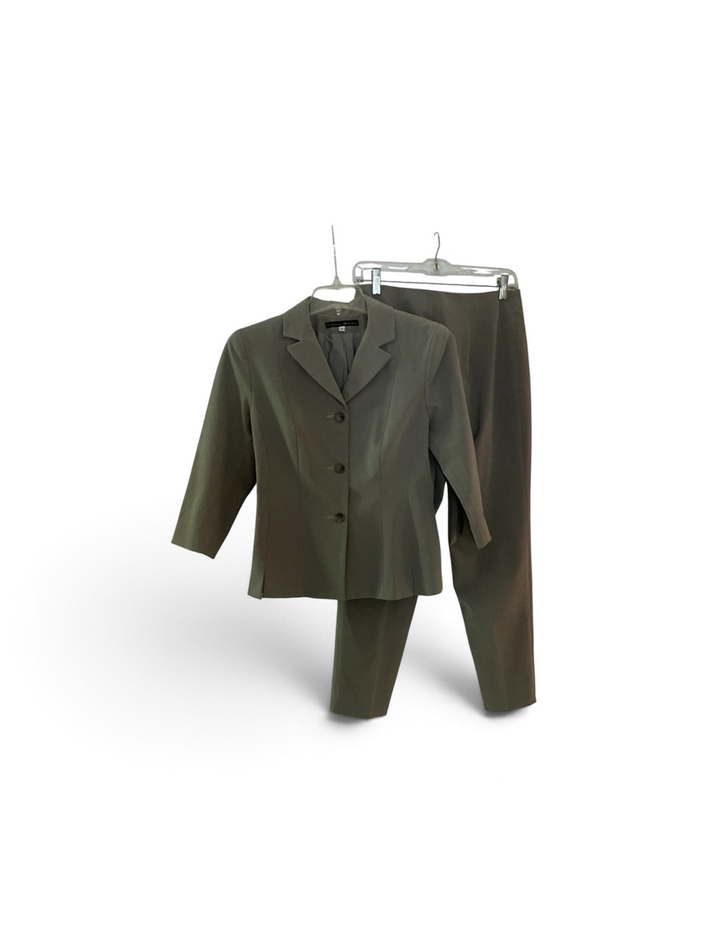 Jenne Maag gray Taupe 2-Piece Pant Suit, Blazer (size s) & Ankle Pants(size m)